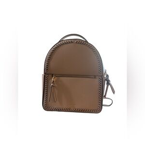 Calpak Taupe Backpack with Stitch Detail